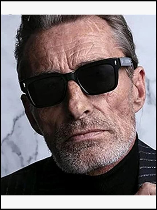 Square Frame Sunglasses Chunky Rectangle UV400 Protection Men Women main image 7